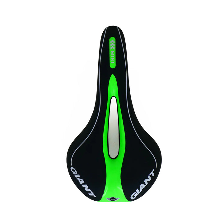 Giant Mini Road Bicycle Saddle black green top view