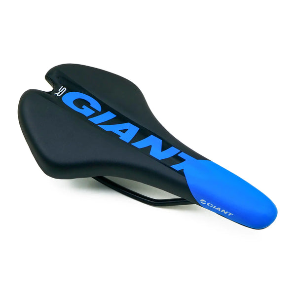 Giant Sr Road Bicycle Saddle black blue angle view