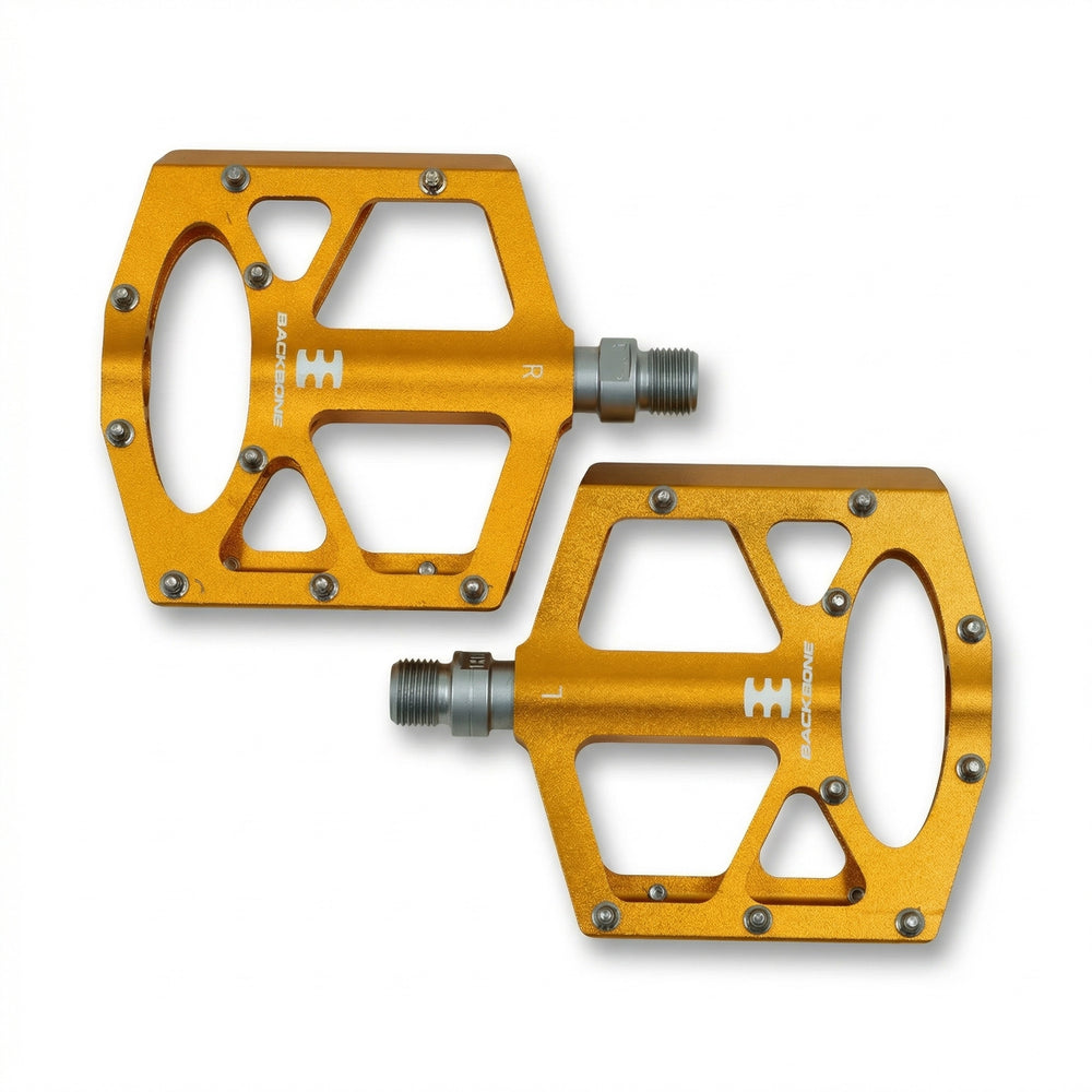 Backbone Alloy Bicycle Flat Pedals – Lightweight Platform Pedals – Bepocart