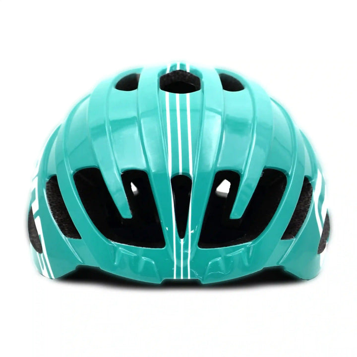 Bepositive Guardian 5.1 turquoise blue cycling helmets front side view