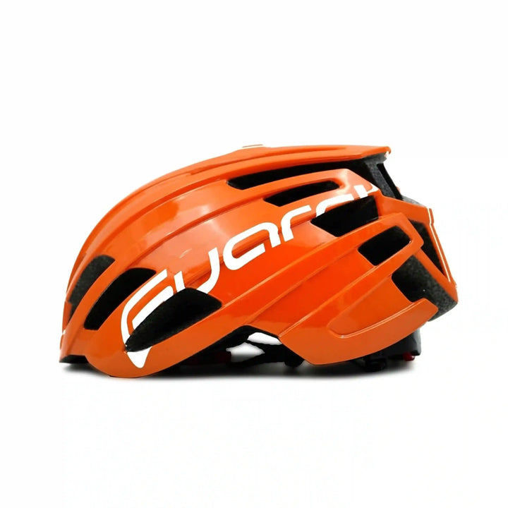 Bepositive Guardian 5.1 orange cycling helmets left side view