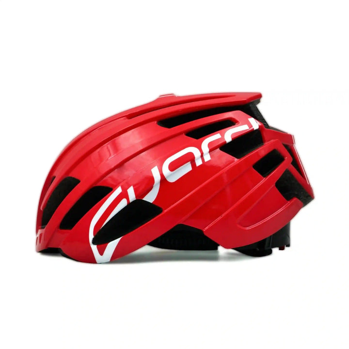 Bepositive Guardian 5.1 red cycling helmets left side view