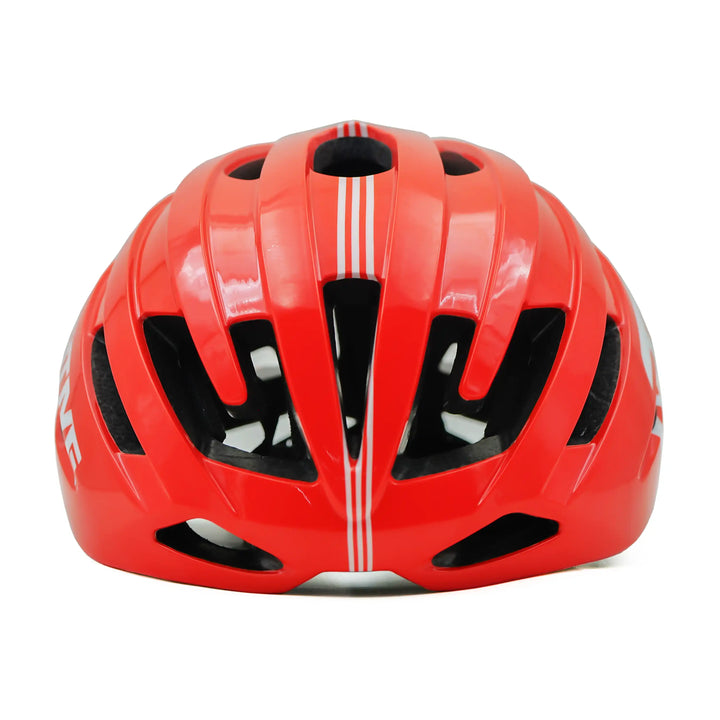 Bepositive Guardian 5.2 cycling red helmet in a white background frontview
