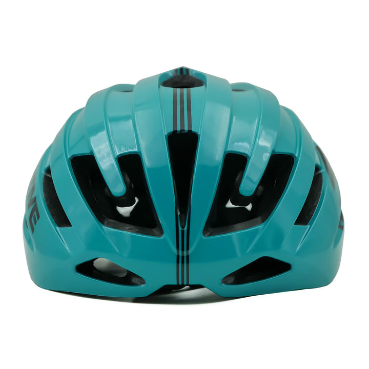 Bepositive Guardian 5.2 cycling turquoise blue helmet in a  white background 
frontview
