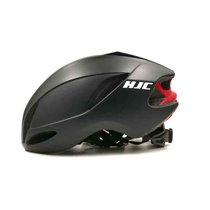 hjc cycling helmet black left side view