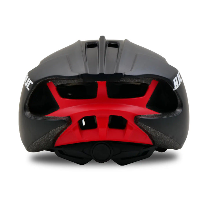 hjc cycling helmet black back back side view