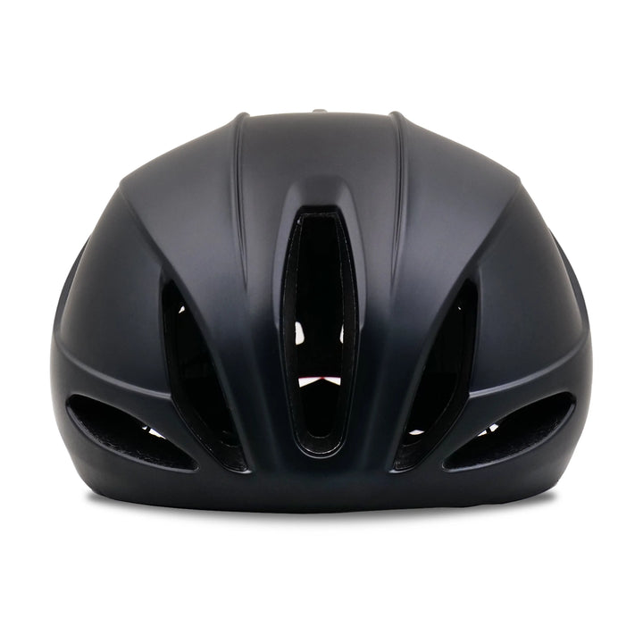 hjc cycling helmet black front side view