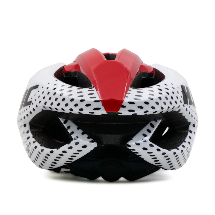 Hjc Valeco Bicycle Helmet white red back view