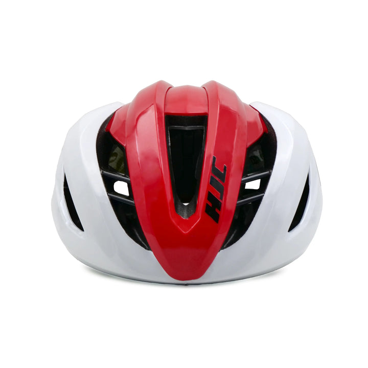 Hjc Valeco Bicycle Helmet white red front view