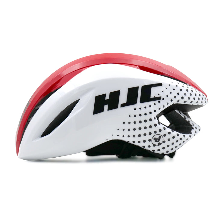 Hjc Valeco Bicycle Helmet white red side view