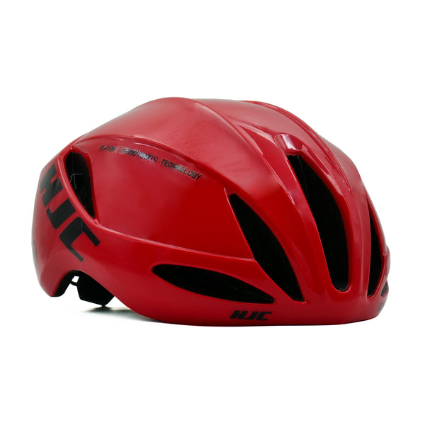 Hjc furion cycling helmet red right side view