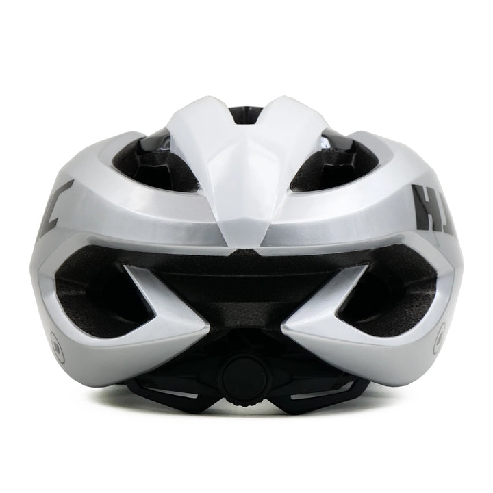 Hjc Valeco Bicycle Helmet silver white back view