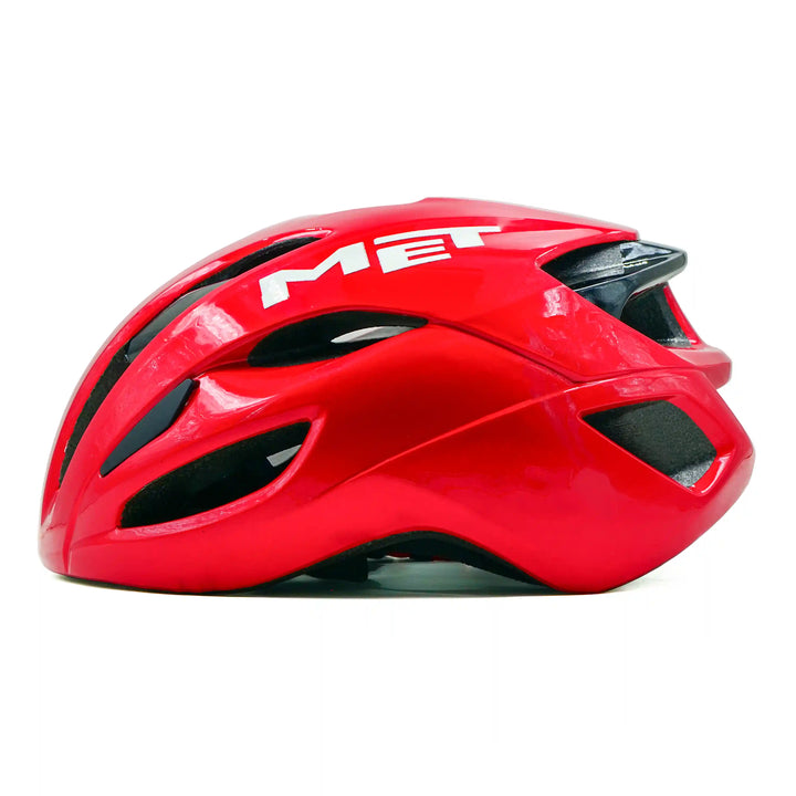 Rivale Cycling Helmet red side view