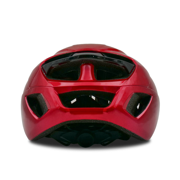 odyssey cycling helmet red back view