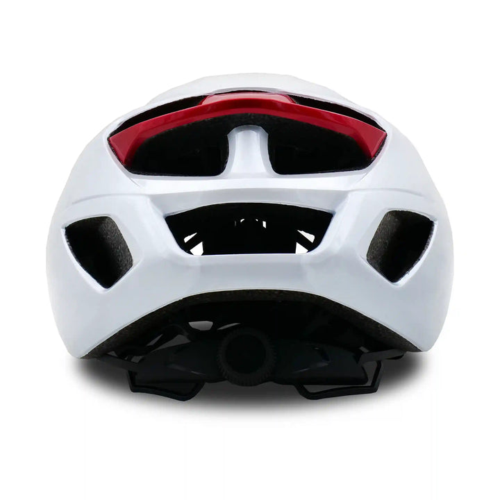 Odyssey Bicycle Helmet white red back view