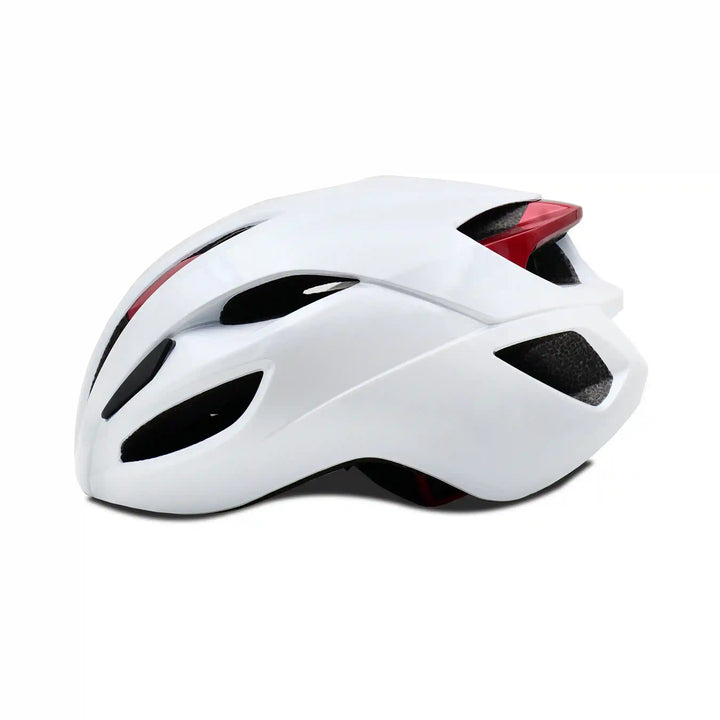 Odyssey Bicycle Helmet white red side view