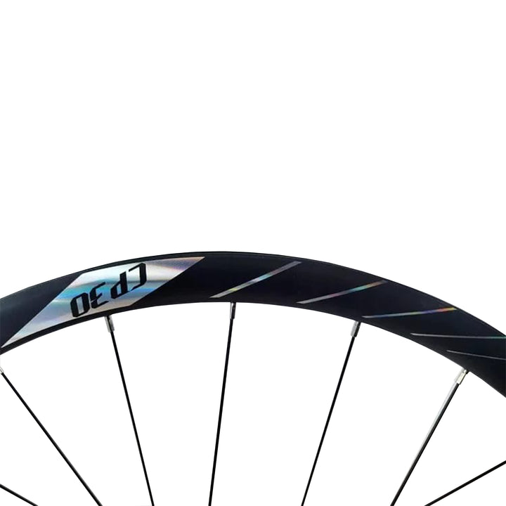 pasak cp 30 alloy disc brake thru axle wheel black rim view