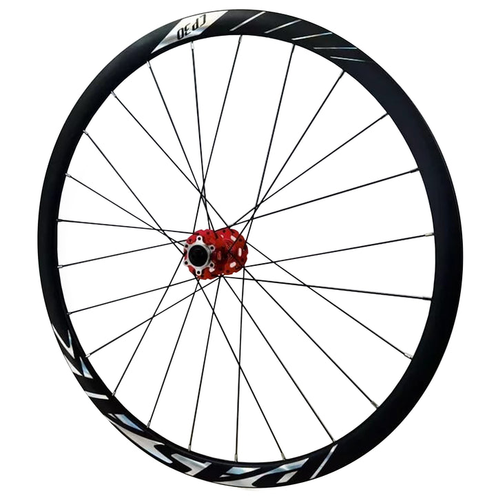 pasak cp 30 alloy disc brake thru axle wheel black rear view