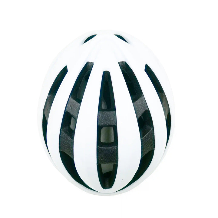 Pantom Cycling Helmet whie black top view