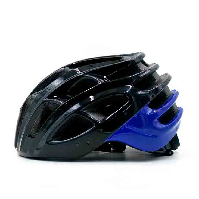 pedator-cycling helmet black blue glossey left side