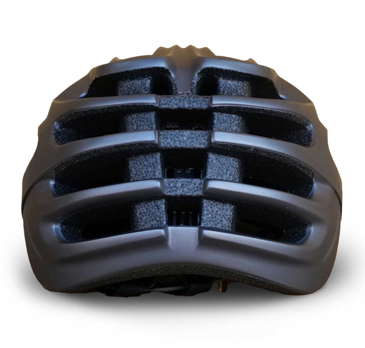 pedator-cycling helmet black matte back side