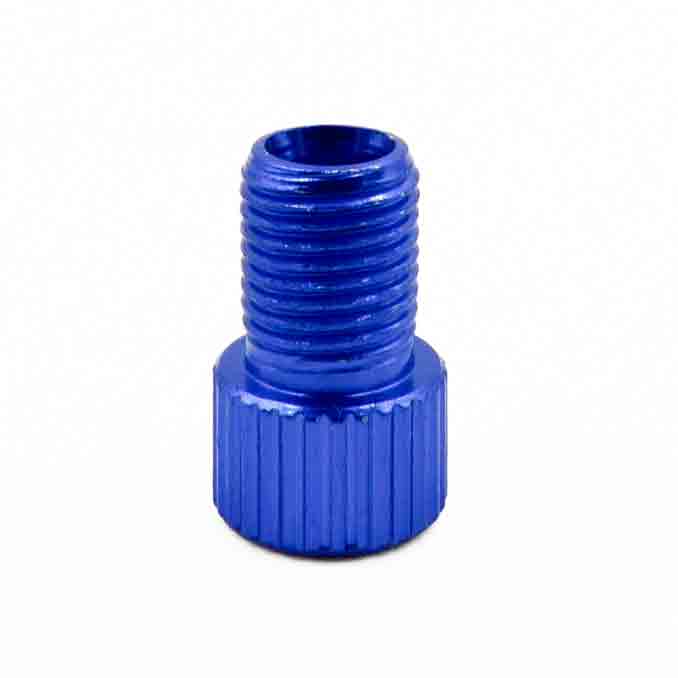 Presta Valve Adapter (Presta to Schrader Converter) bluefull view