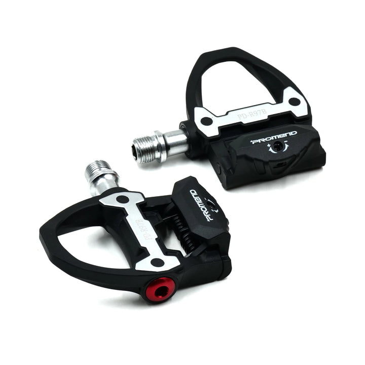 promend clipless pedal +spd -sl cleats combo -  pedal front and back view