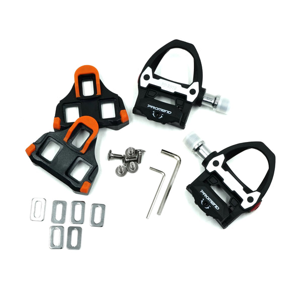 promend clipless pedal +spd -sl cleats combo - orange all product view