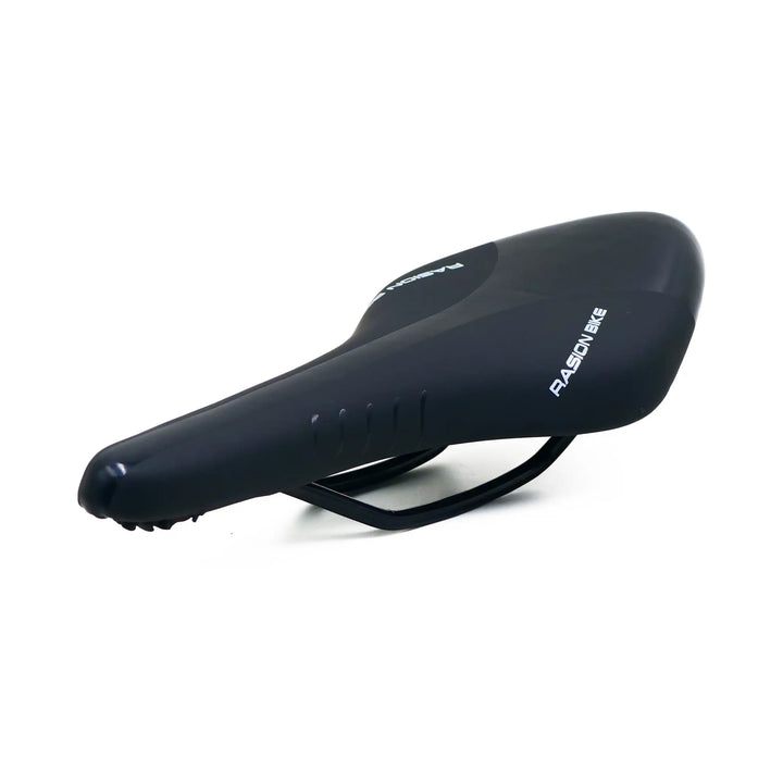 Rasion Bike Road bicycle saddle black angle view