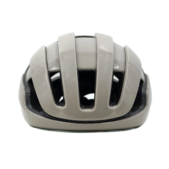 Recon bicycle helmet grey front view