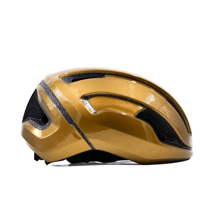 Recon bicycle helmet golden riht side view