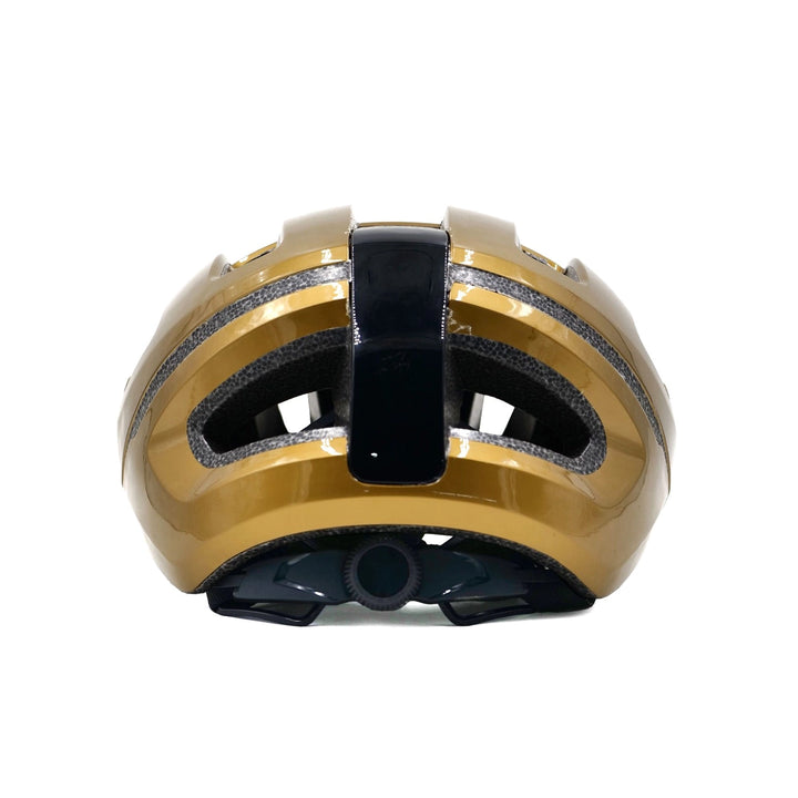 Recon bicycle helmet golden back view