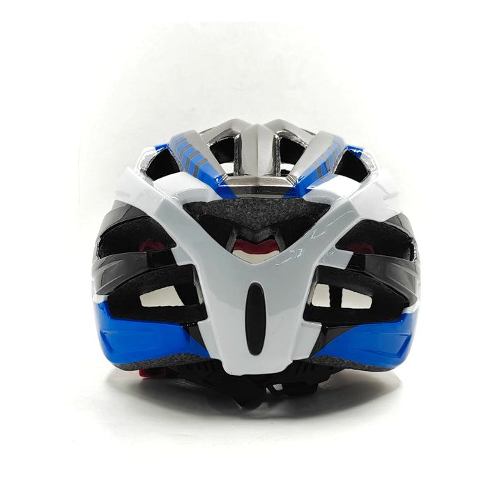 RideShield Cycling Helmet white blue back view