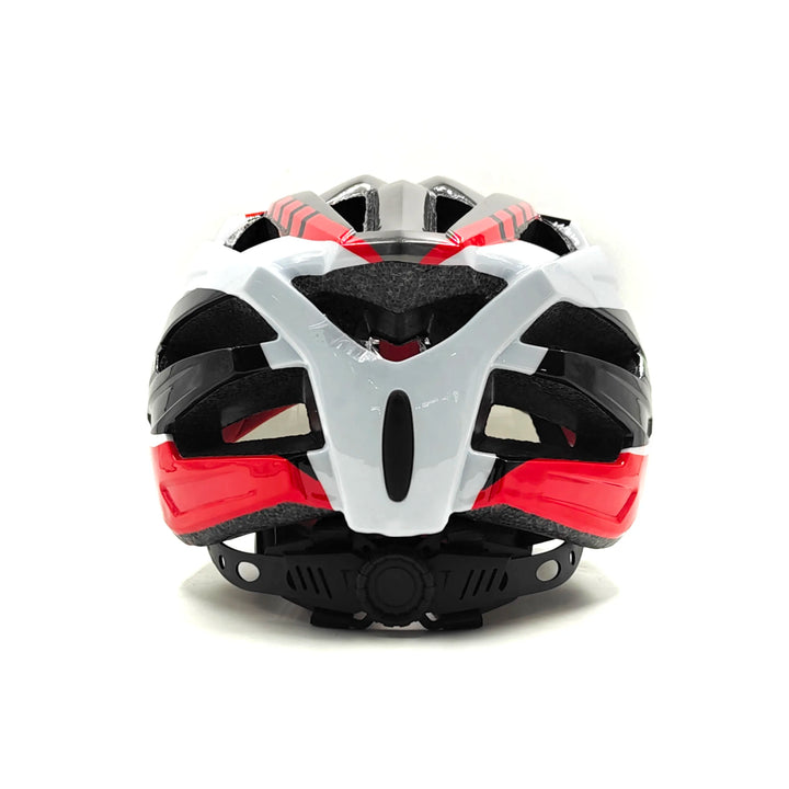 RideShield Cycling Helmet white red back view