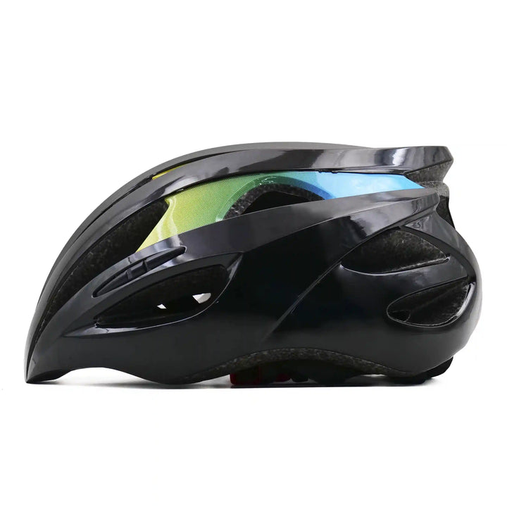 rio cycling helmet black left side view