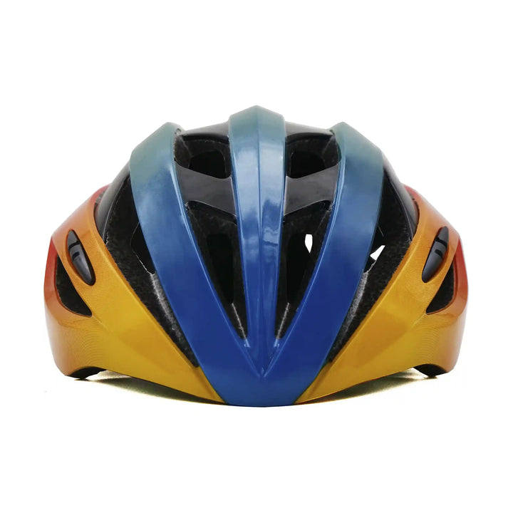 rio cycling helmet red green front vew