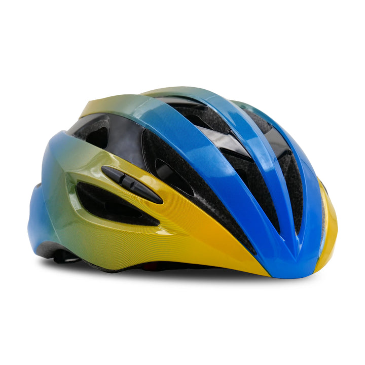 rio cycling helmet blue yellow right side view