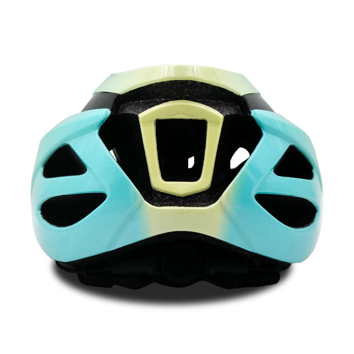 rio cycling helmet turquoise blue back view