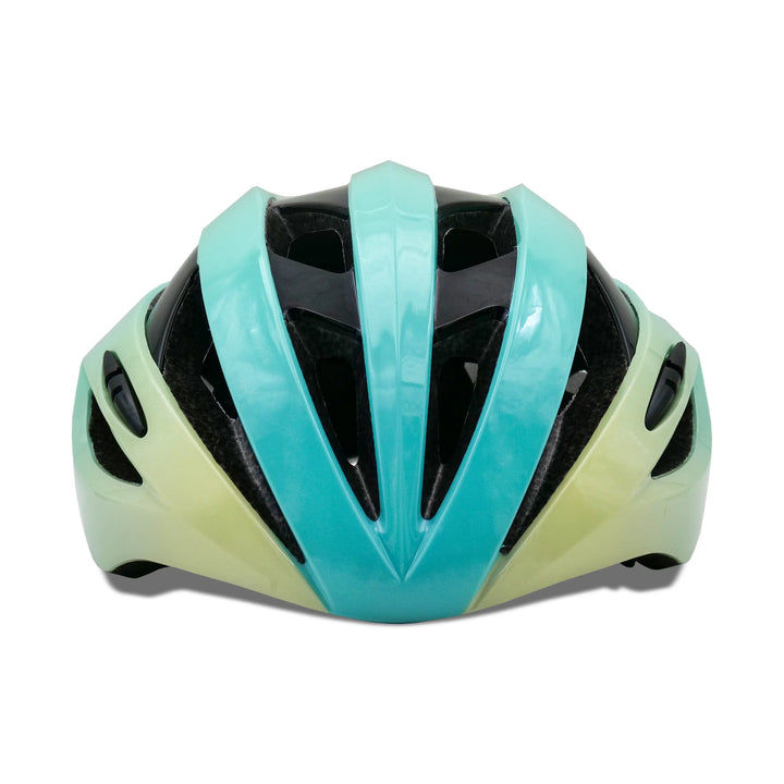 rio cycling helmet turquoise blue front  view