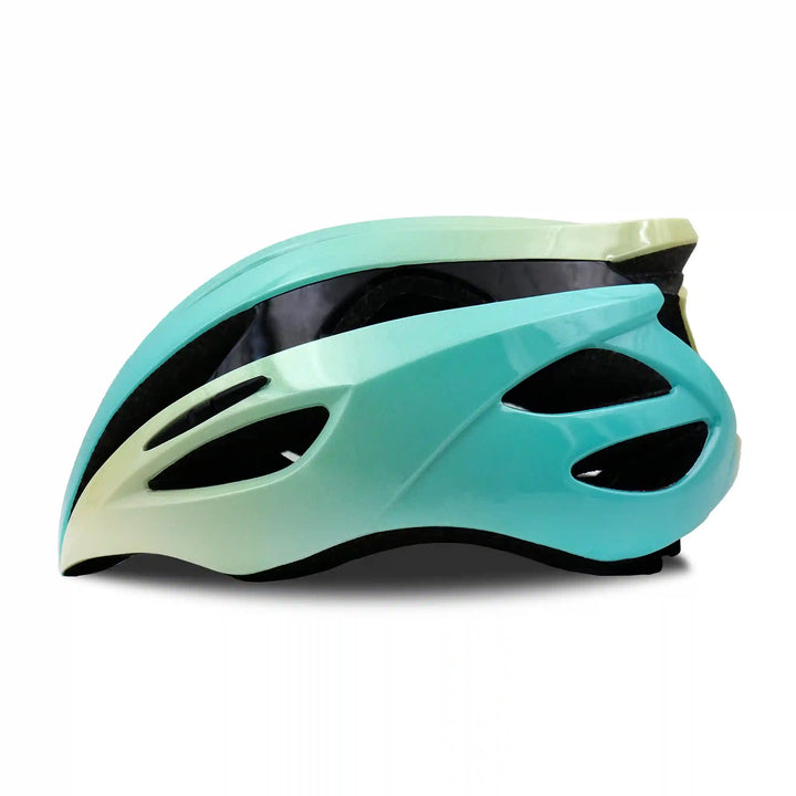 rio cycling helmet turquoise blue left side view