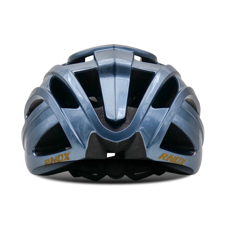 rnox cycling helmet grey back side view