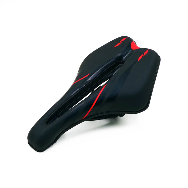 Road Bicycle Narrow Cutout Sporty Saddle back red angle view