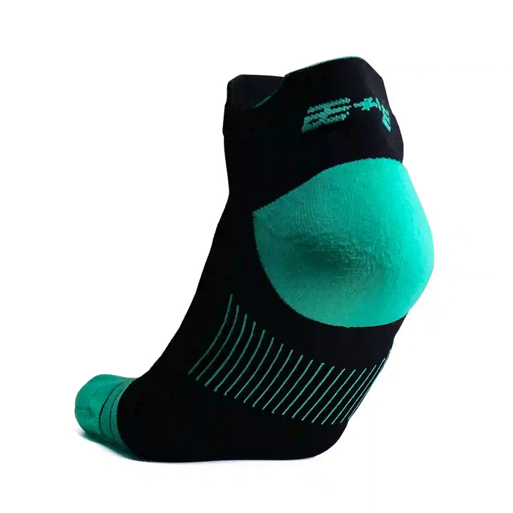 Bepositive Sports Ankle Socks black blue back view