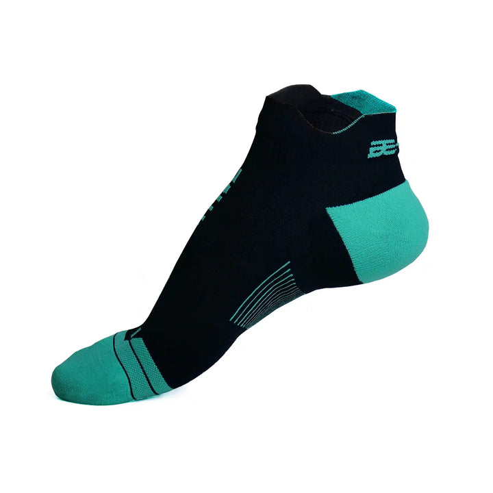 Bepositive Sports Ankle Socks black blue right side view