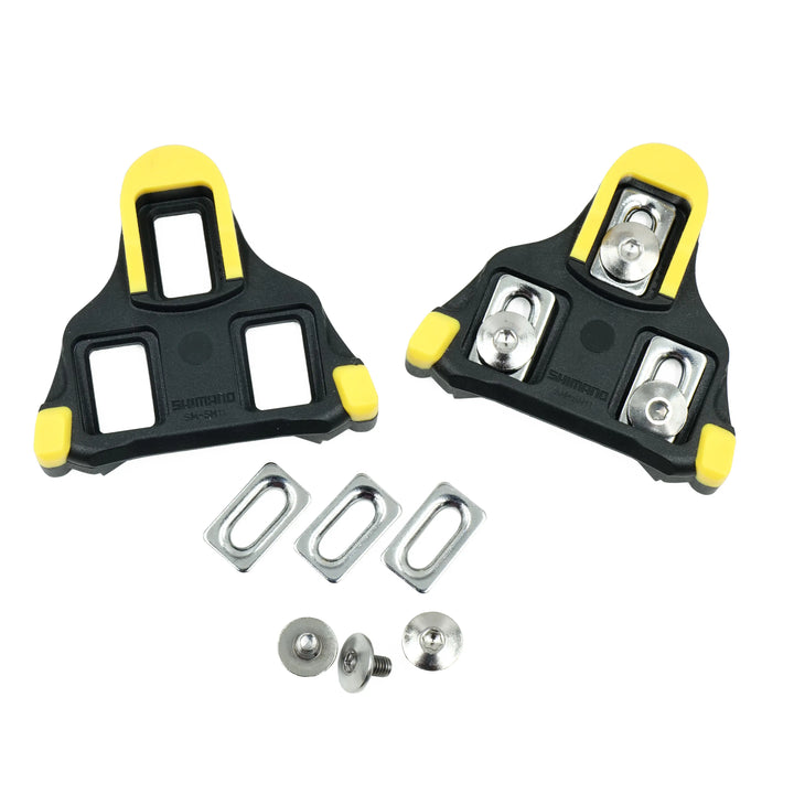 Shimano SM-SH11 SPD-SL 6-Degree Mode Cleats yellow front view