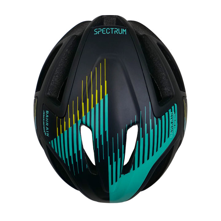 Spectrum Cycling Helmet black blue top view