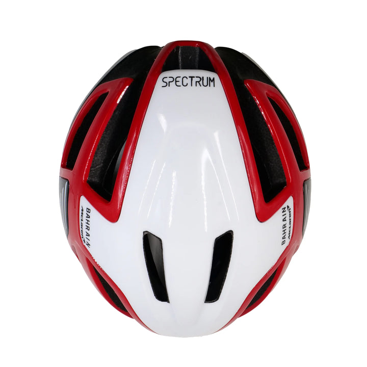 Spectrum Cycling Helmet black red top view