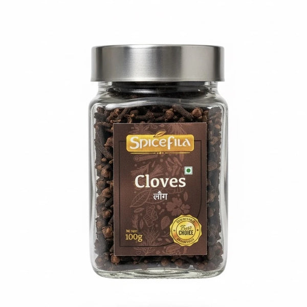 spicefila cloves front view in a white background 