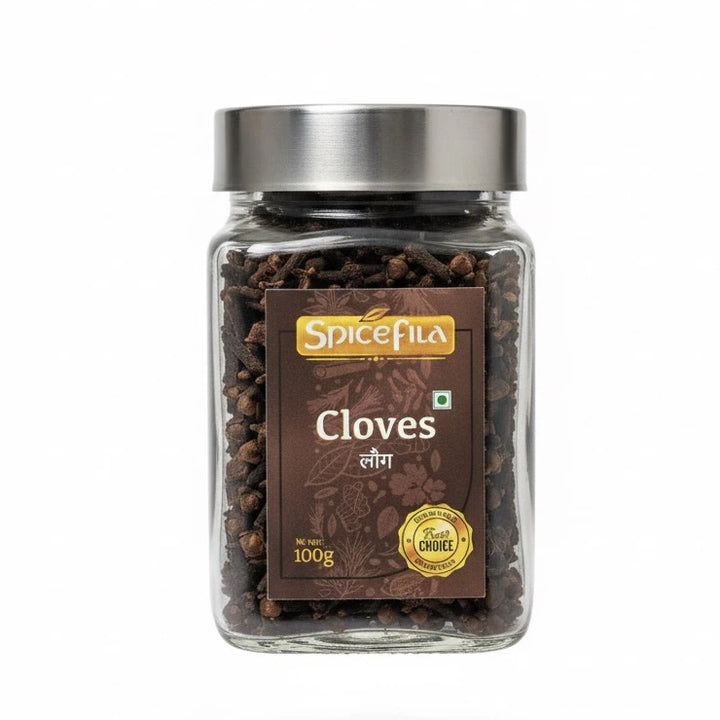spicefila cloves front view in a white background 