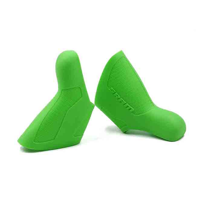 sram red/force/rival/apex 11 speed lever hoods green side view